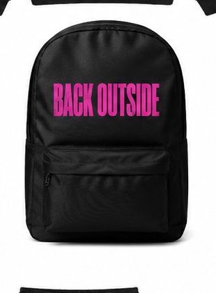 Back Outside book bag (black)