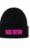 Back Outside beanie hat
